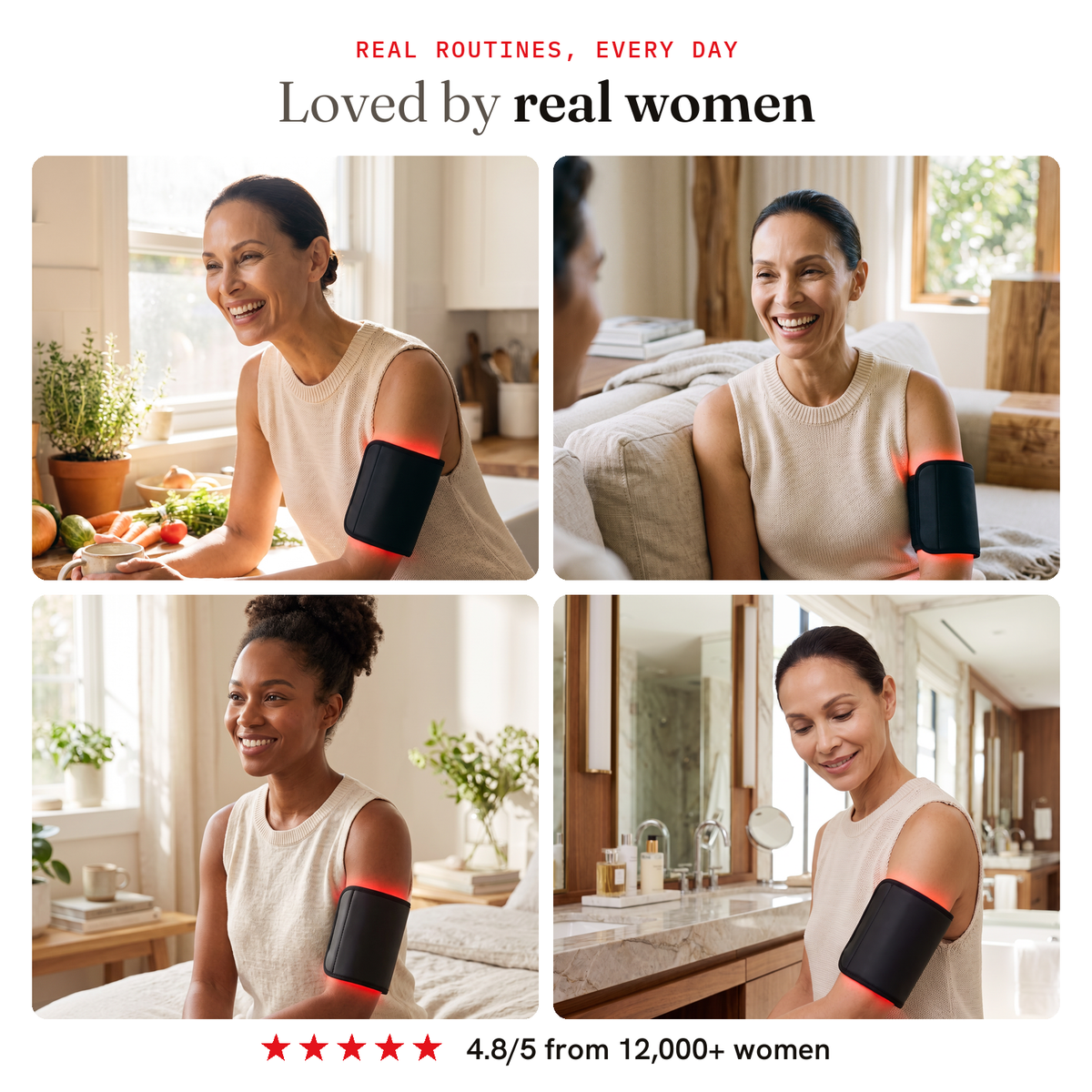 Loved by real women — wearing the RubyBeam arm band