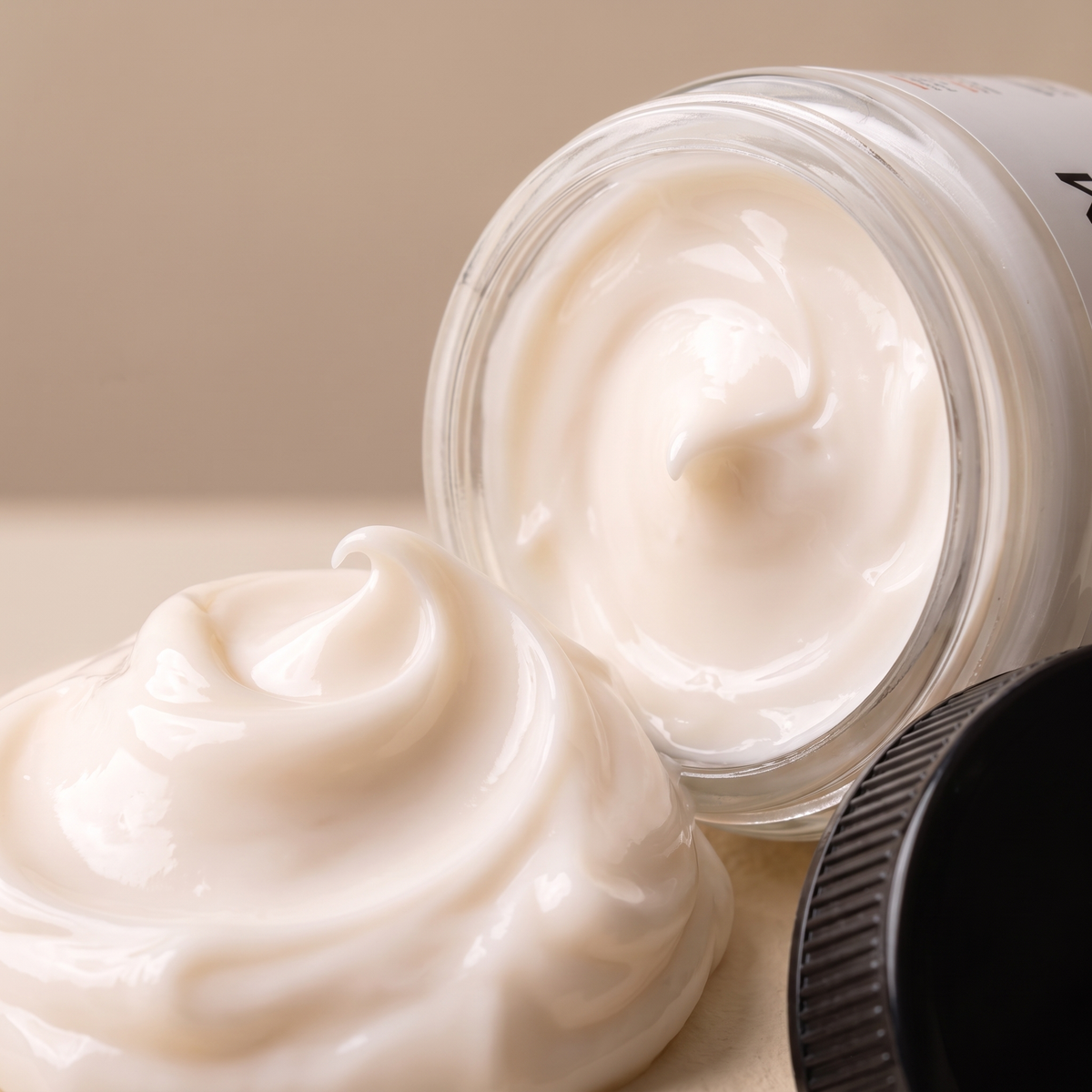 Cream texture — rich firming cream swirl