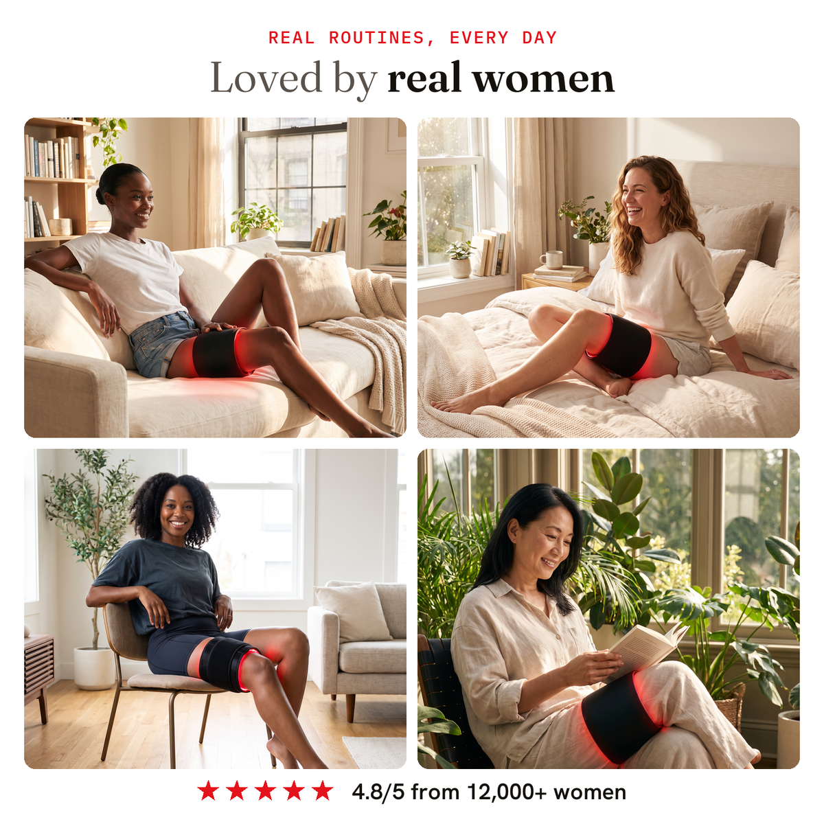 Loved by real women — wearing the RubyBeam thigh band