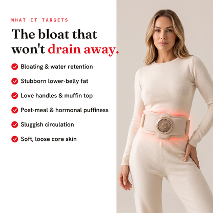 What it targets — bloating, belly fat, love handles, puffiness, loose skin