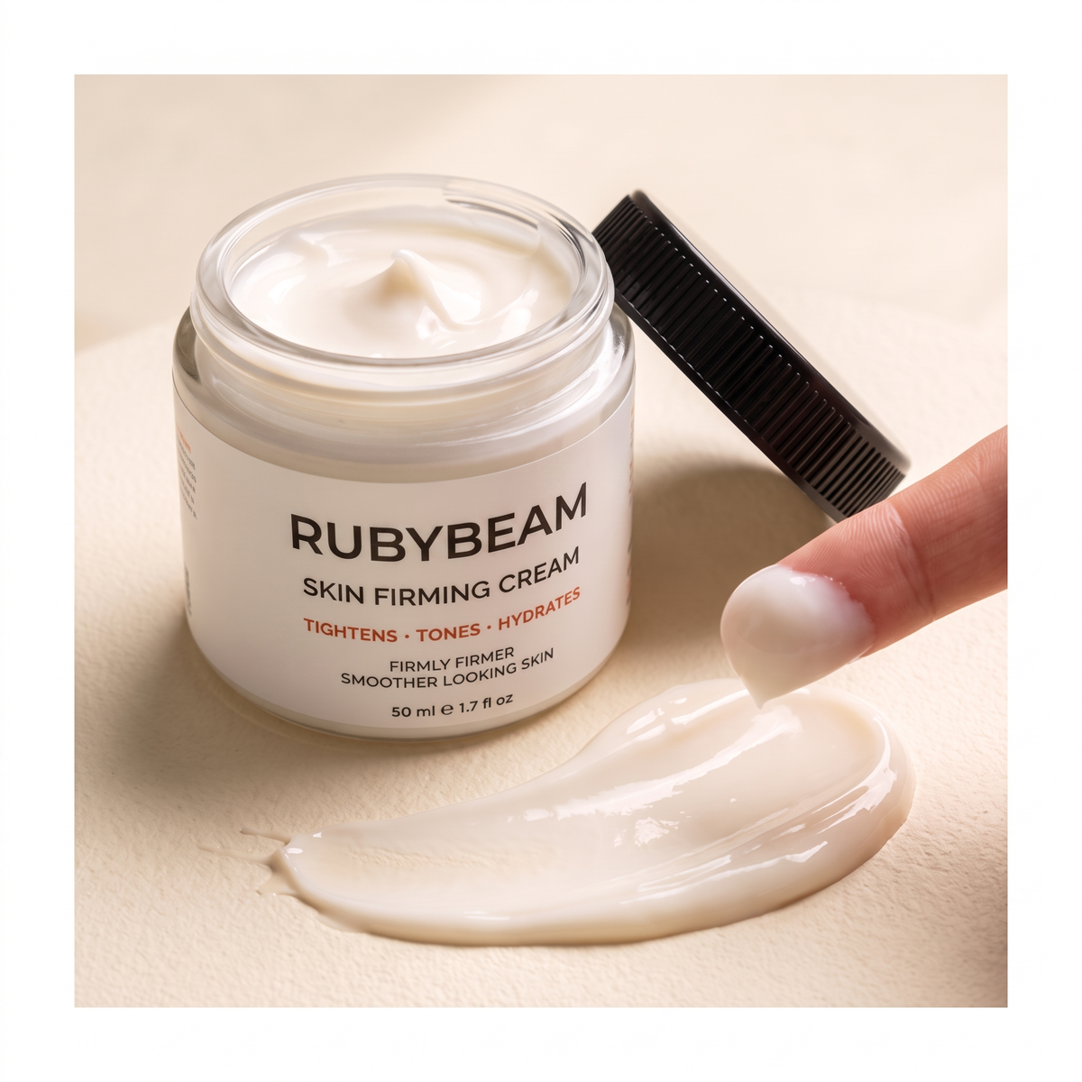 RubyBeam Skin Firming Cream jar