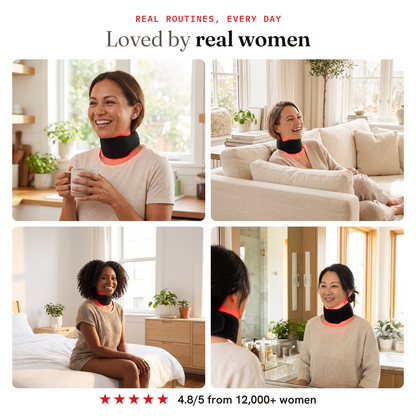 Loved by real women — wearing the RubyBeam neck band