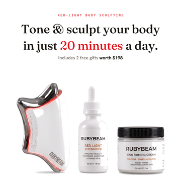 Tone & sculpt your body in 20 minutes a day — RubySculpt Portable Sculptor with serum and firming cream, plus 2 free gifts worth $198