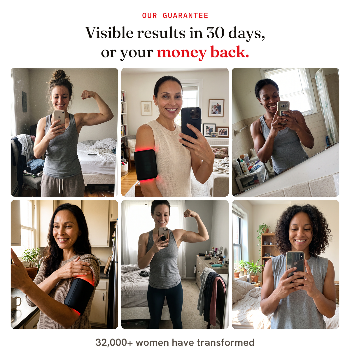 Our guarantee — visible results in 30 days or your money back